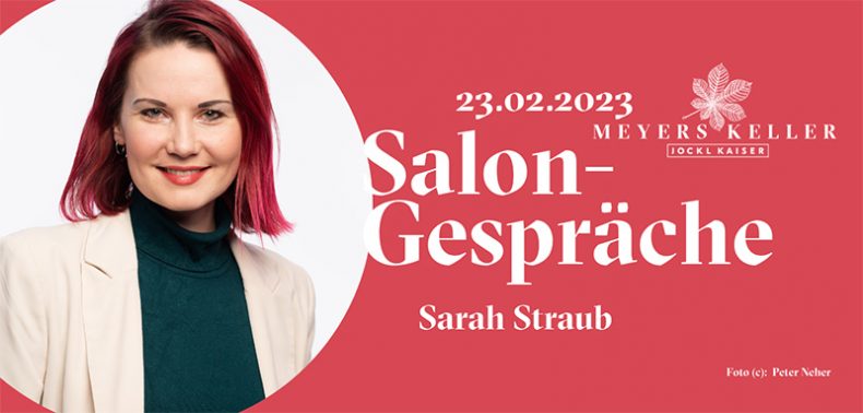 Sarah Straub Grafik für Salongespräch auf Meyers Keller