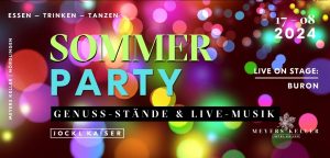 Grafik Jockl Kaiser Meyers Keller Sommer Party Nördlingen 2024
